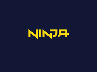 NINJA rebrand - lettering