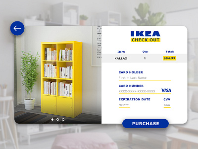 Daily UI Challenge 002: Check Out card challenge checkout credit dailyui day2 ikea ui