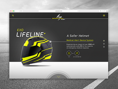 Scorpion Exo: A Safer Helmet Landing Page