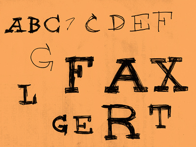 Fax Gert drawn hand handrawn made type typography