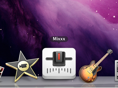 Mixxx Icon in dock app deejay dj dock icon mix mixxx music os x program slider