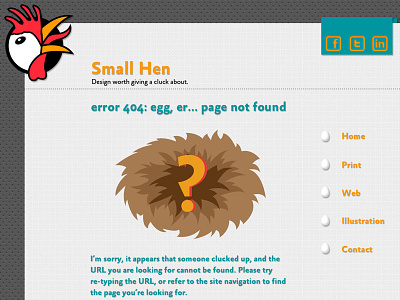 404: Egg, er...page not found 404 url web