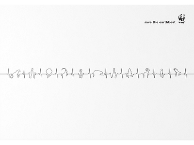 Save The Earthbeat animals graphic design illustration nature poster campaign social campaign wwf