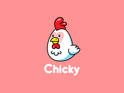 Chicken Mascot Logo adorable cartoon character chicken cute design fun funny icon icon design illustration kawaii logo mascot vector illustration