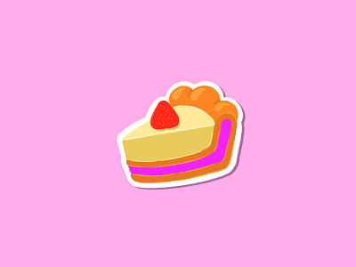Pie cheesecake 2d art asset cake design game game art game assets icon illustration procreate