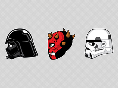 Star Wars Head Series 01 icon illustration star wars vector