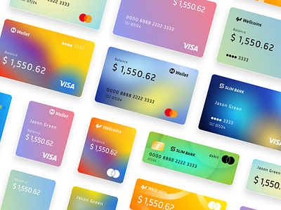 Credit Card UI Kit for Figma branding credit card mobileapp mockup design ui ui design ui kit uikit uiux visual assets