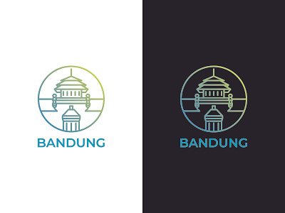 Bandung branding design flatdesign gedung sate icon illustration indonesia indonesia designer logo logodesign vector