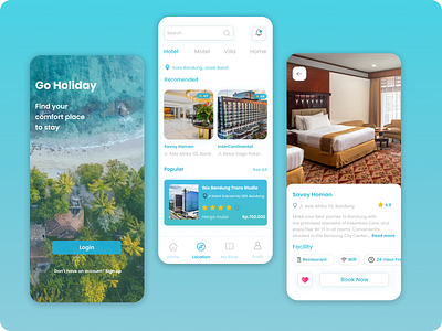 Booking Hotel App app design graphic design illustration ui