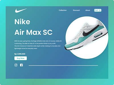 Nike Landing Page app branding design graphic design typography ui ux