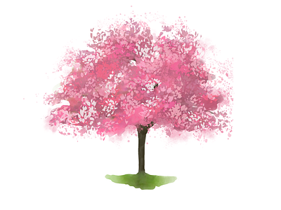 blossom tree illustration