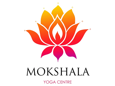 Mokshala yoga branding design graphic design illustration typography