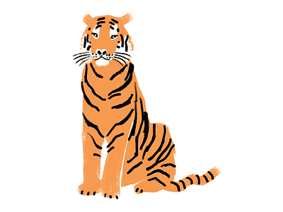 Tiger branding design illustration