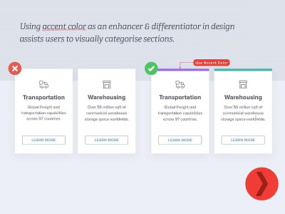 using accent color #designtips adobe xd art branding clean color color palette design designtips education flat google icon identity material minimal mobile ui ux vector website