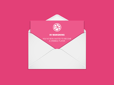Hello Dribbble hello.dribbble.email.pink