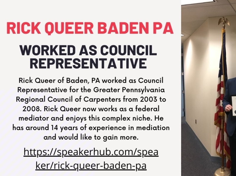 Rick Queer Baden PA Worked As Council Representative by Rick Queer