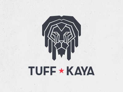 Tuff Kaya logo - fixed brand dub icon illustration lion lion of judah logo logotype reggae rocksteady roots sound system