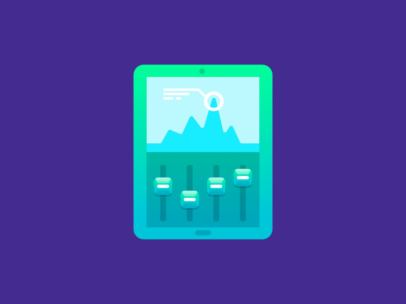 Telefónica Icons Series 1 - Tablet icon affinity designer illustration