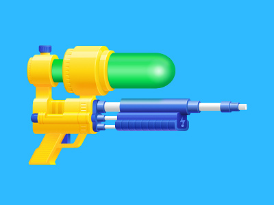 Super Soaker affinity designer illustration madeinaffinity soaker super soaker supersoaker water gun watergun
