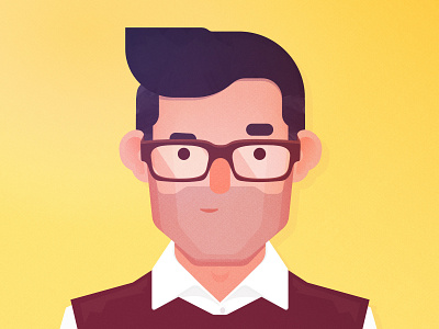 Guy affinity affinity designer babyboomer babyboomers beard boomer character design glasses illustration