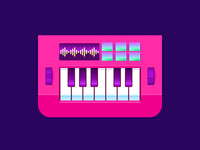 Keyboard affinity designer djs illustration keyboard music
