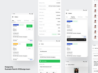 Restaurant Order Management App branding design ecommerce food delivery hotel illustration mobile app order order management restaurant ui ux