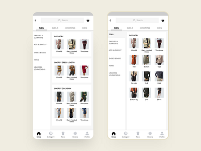 Cuccu Ecommerce - category page app template category ui design ecommerce ecommerce design ecommerce shop filter mobile sell online ui uikit ux