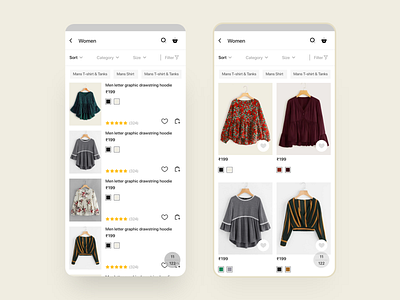 Cuccu Ecommerce - Product search result android app template design ecommerce ecommerce design ecommerce shop mobile online sell ui uikit ux
