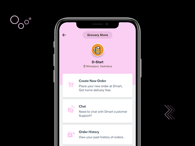 Shop profile android app chat design ecommerce history illustration interaction interactive ios mobile online shoping order productdesign products profile saas store ui ux