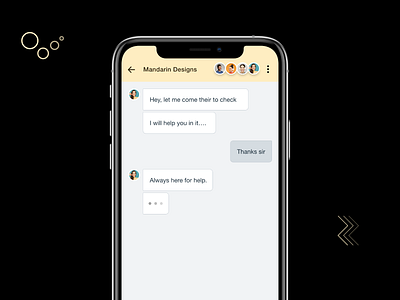 Chat with support team android app app template branding chat chatting conversation design illustration interaction ios mobile product saas team ui ux whatsapp