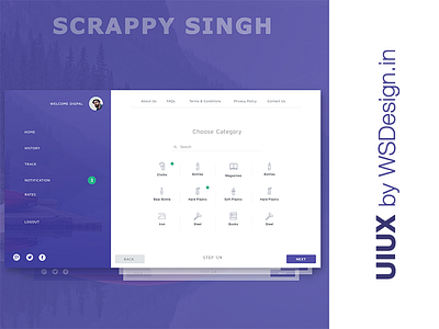 Scrappy Singh Website UIUX wsdesing