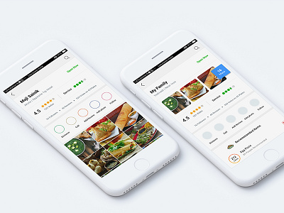 FOOD APP, Which UI Is better? Right or Left app delicious bunny food ui uiux