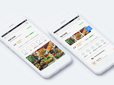 FOOD APP, Which UI Is better? Right or Left