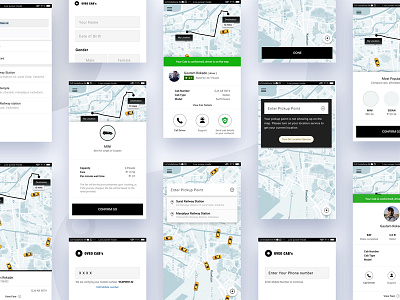 OVEO Cab booking UI KIT