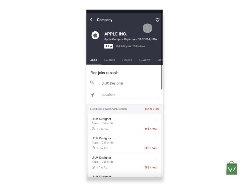 Job Portal Mobile app UI KIT with Android source code ux android app template design ecommerce uiux company find job portal job portal job uikit