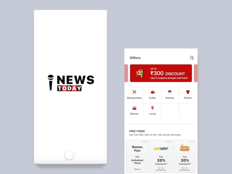 NEWS MOBILE APP UI KIT mobile ui android uikit uiux portal news download