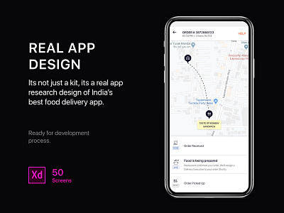 Real food delivery app template