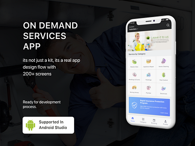 On demand service concept -  Android App Template