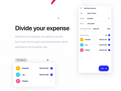 Easily Divide your expenses expense manager expense tracker expenses