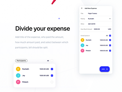 Easily Divide your expenses