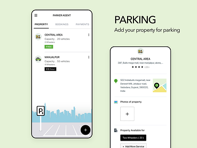 Parking mobile app uiux design