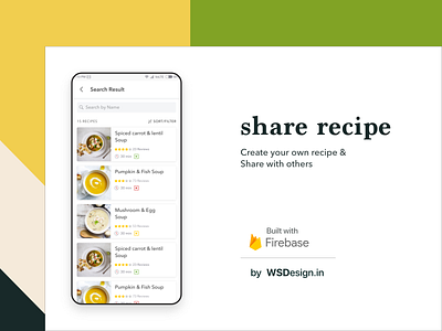 recipe uiux design by wsdesign team on firebase modern design recipe app recipe book ui ux