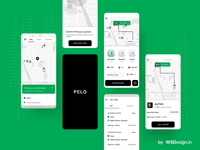 PELO taxi booking app uiux design android cab booking grab clone mobile app ola cline taxi booking uber clone uiux design uiux designer