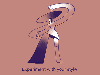 Coronavirus Retreat Day 8. Experiment with the Style corona coronavirus covid19 design dress experiment fashion fun graphics hat illustraion jacquemus olazhko pose quarantine retreat sketch style vogue