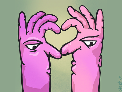 Self love character characterdesign design hands illustraion illustration love olazhko valentines witty