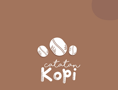 Catatan Kopi Logo branding design graphic design illustration typography vector