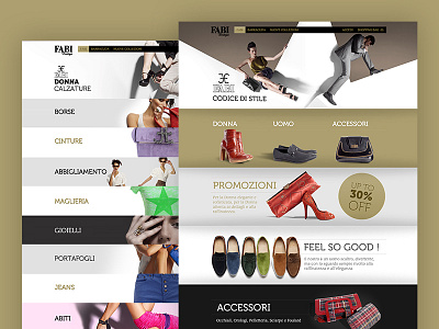 Fabi Boutique ecommerce fashion shoes ui uxuidesign web webdesign