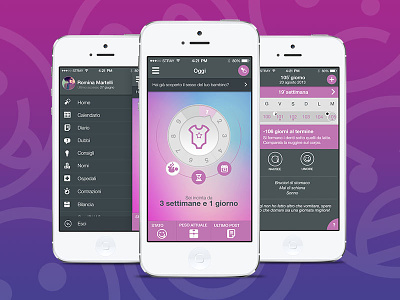 PinkUp Gravidanza (Mobile App) app design health mobile pregnancy userexperince