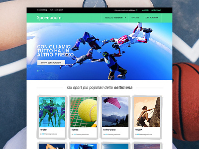 Sportboom Responsive Website design ecommerce servicedesign sport sportboom ui ux web webdesign
