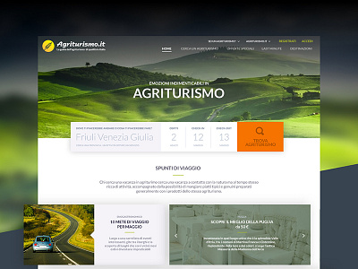 Concept Redesign Agriturismo.it agriturismo booking concept redesign uiux userexperience website